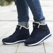 Load image into Gallery viewer, Men Boots Winter Shoes Plus Size 46 Ankle Boots Warm Fur Mens Winter Sneakers