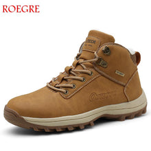 Load image into Gallery viewer, Men Hiking Shoes Waterproof Leather Shoes Climbing &amp; Fishing Shoes
